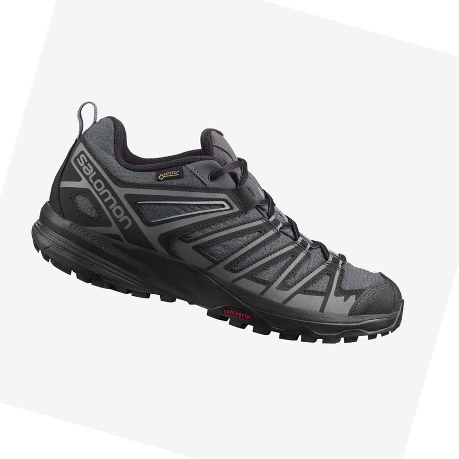 Tenis Senderismo Salomon X CREST GORE-TEX Hombre Negros | MX 3618WNB